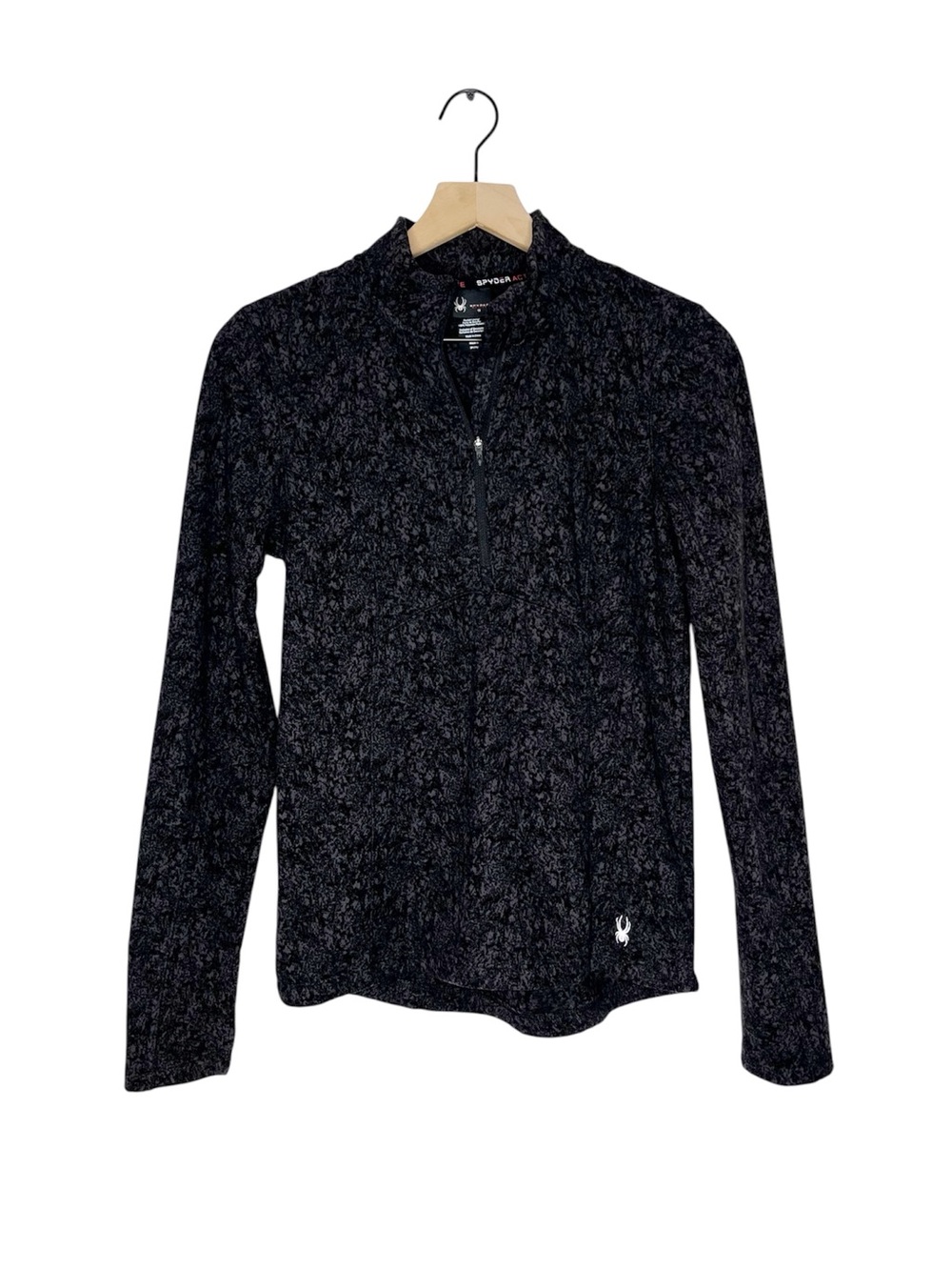 SPYDER Ladies Fleece Half Zip Printed Pullover Size Small